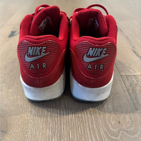 Nike Red and White Air Max Sneakers 11 - Picture 4 of 6